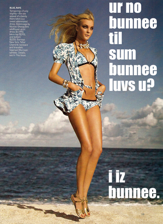Illustration for article titled LOLVogue: Teh Hare Toss & Teh Bunnee Hop